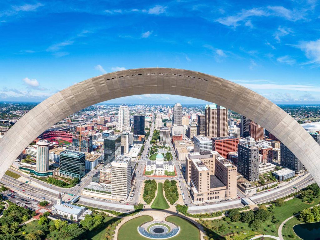 Missouri - Gateway Arch NP, unique Parc National urbain des USA