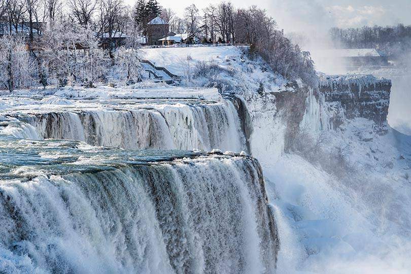 New York - Niagara Falls (US side) en hiver