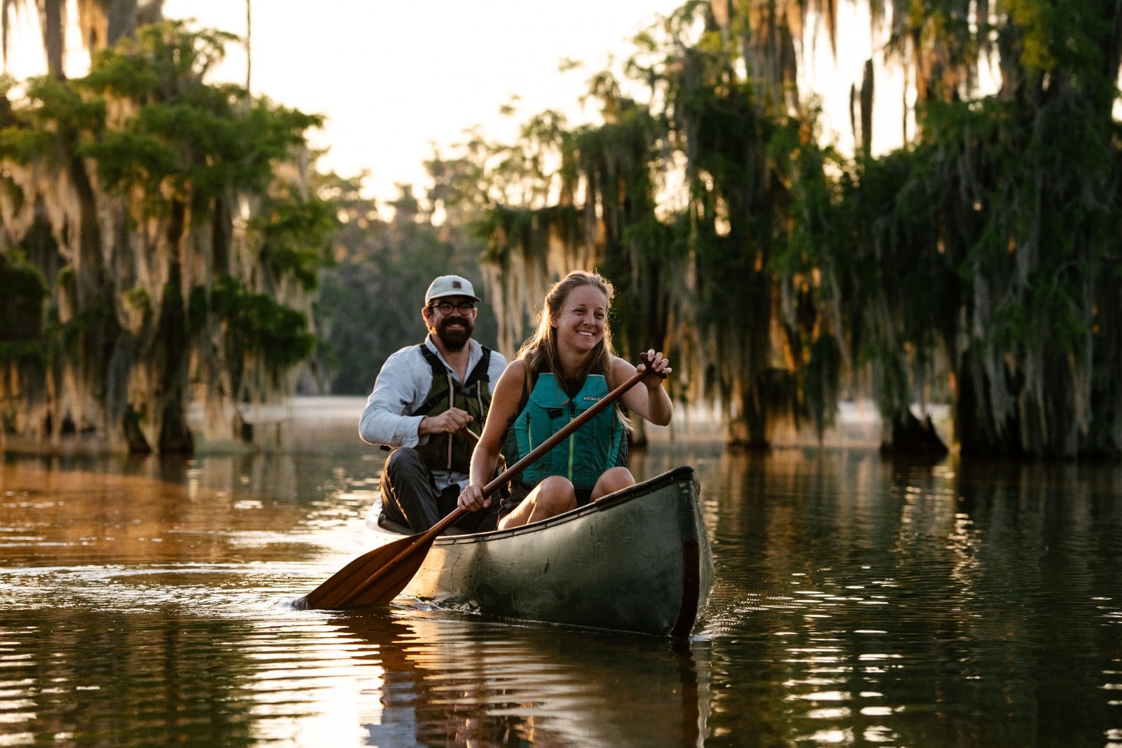 Paysage nature évoquant l'esprit outdoor d'un voyage en Louisiane